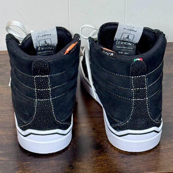 TCX Women’s High-Top Motorcycle Boots – Black Suede – Size 8 - Picture 2 of 5